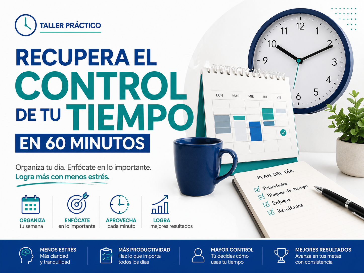 Recupera el control de tu tiempo en 60 minutos